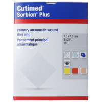 Cutimed Sorbion Plus 7.5x7.5cm 25 Stk