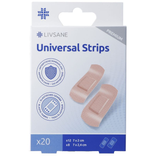 Livsane Premium universal plaster strips 20 pcs