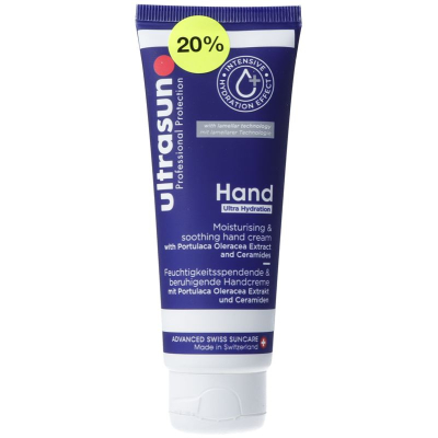 Ultrasun ultra hydrating hand cream aktion tube 75 ml