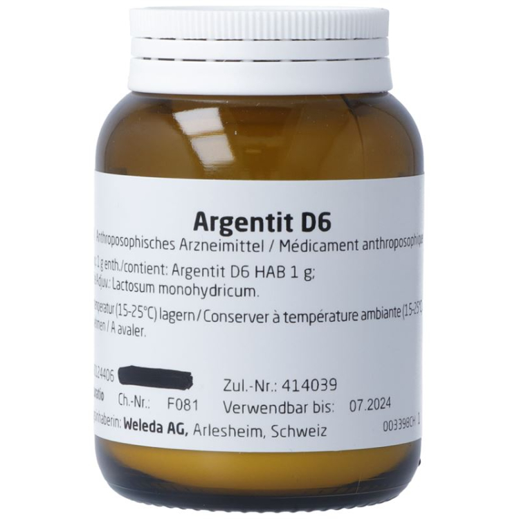 Weleda Argentit Trit D 6 50 ក្រាម។