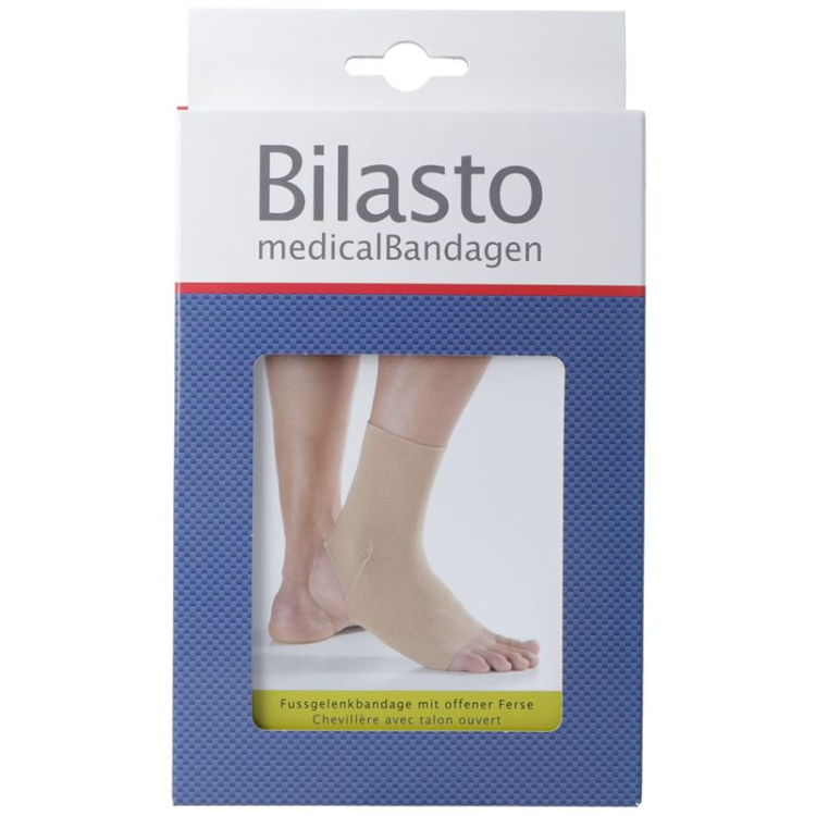 Bandage de cheville Bilasto XL talon ouvert beige