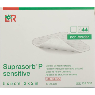 Suprasorb P sensitive non-border 5x5cm 10 pcs