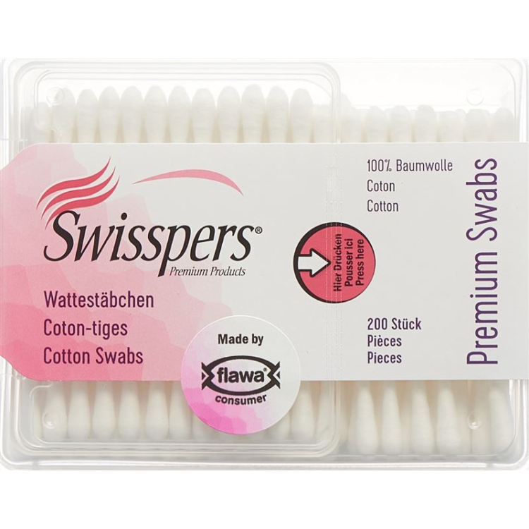 SWISSPERS Premium Wattestäbchen