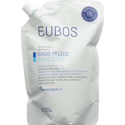 EUBOS Seife liquiduide unparf blau 리필