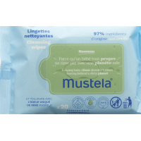 Mustela cleaning wipes normal skin bag 20 pcs