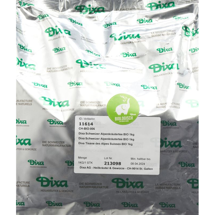 Dixa Swiss Alps herbal tea BIO 80g