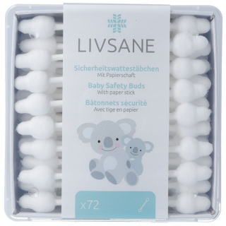 Livsane safety cotton swabs 72 pcs
