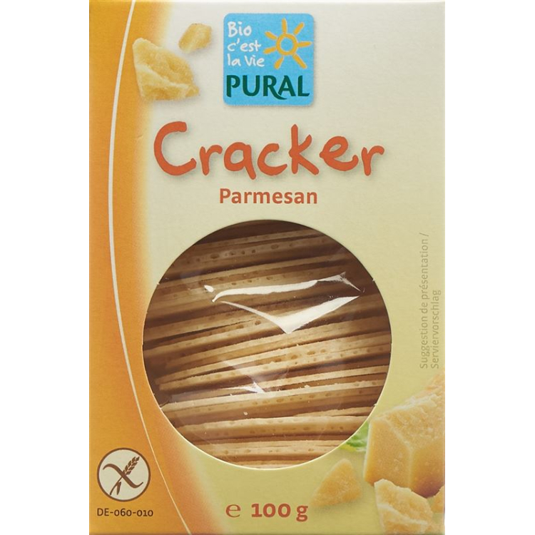 Pural Cracker Parmesan glutensiz organik 100 g