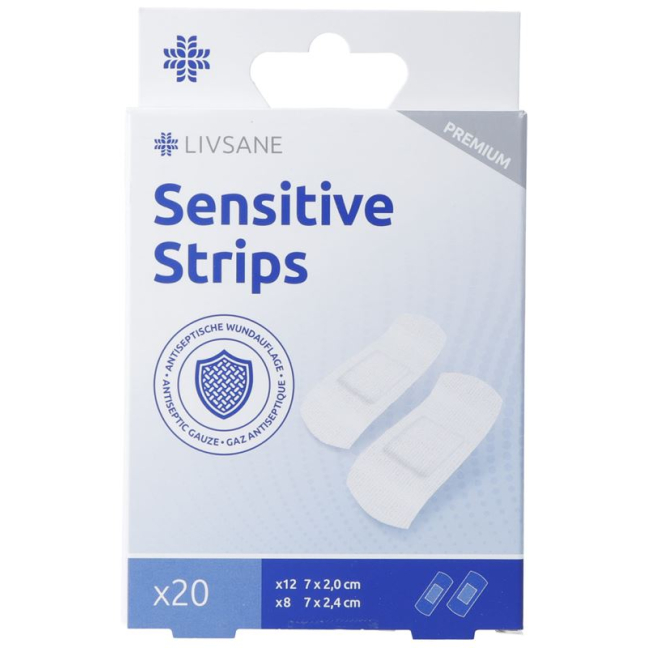 Livsane Premium Sensitive plaster strips 20 pieces buy online