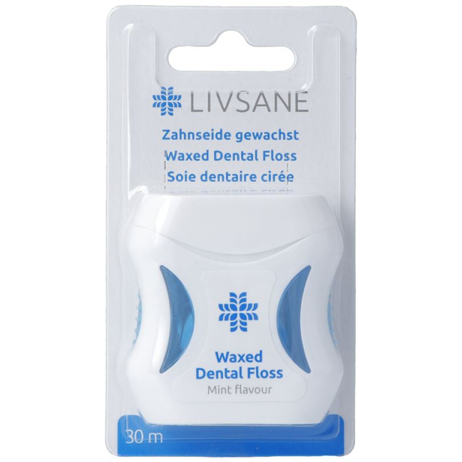 Buy Livsane Dental Floss Waxed 30m Online at Beeovita