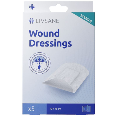 LIVSANE Sterile wound dressings 10x15cm