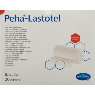 Peha-Lastotel fixation bandages 6cmx4m 20 pcs