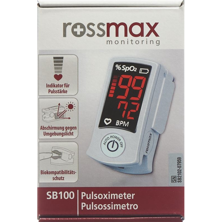 Пулсов оксиметър Rossmax SB100