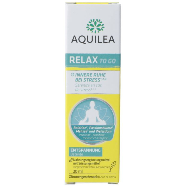 Aquilea Relax To Go Tropfen Pip Fl 20 ml - A Natural Way to Relieve Stress and Anxiety