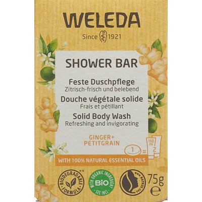 Weleda feste duschpflege ginger + petitgrain