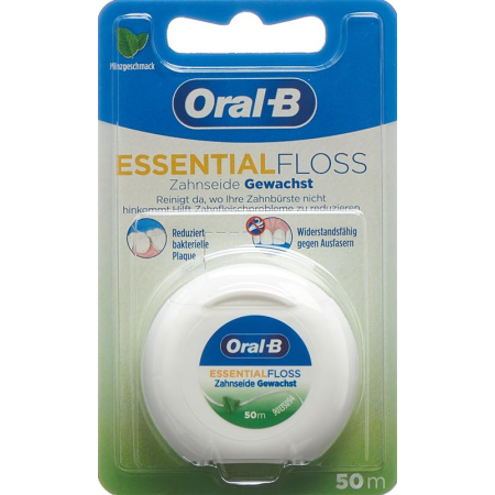 Oral-B Essentialfloss 50m Mint gwachst