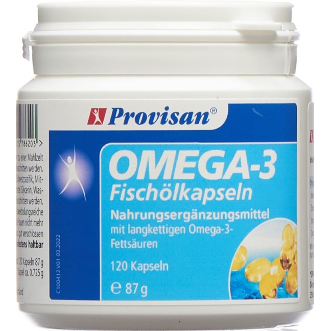 أوميغا 3 فيشول كابس PROVISAN Omega 3 Fischöl Kaps