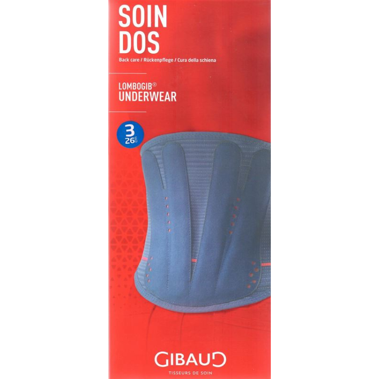 GIBAUD Lombogib Underwear 26cm 90-100cm blue Gr2