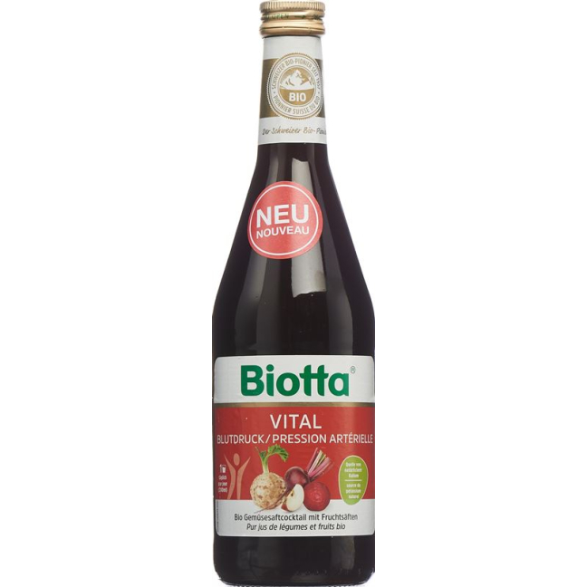 BIOTTA Vital Blutdruck Bio - Organic Juice for Healthy Blood Pressure Levels