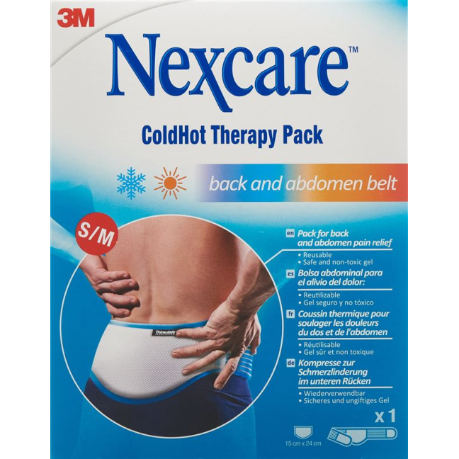 3M Nexcare ColdHot थेरेपी पैक S/M Rückengurt
