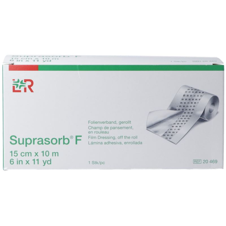 Suprasorb F films association 15cmx10m sterile roll