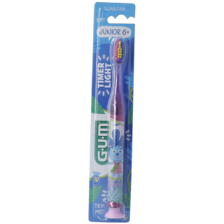 GUM Junior 6+ Timer Light toothbrush purple