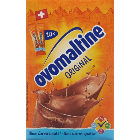 Ovomaltine Original Plv Stickpack - Energizing Swiss Chocolate and Malt Snack