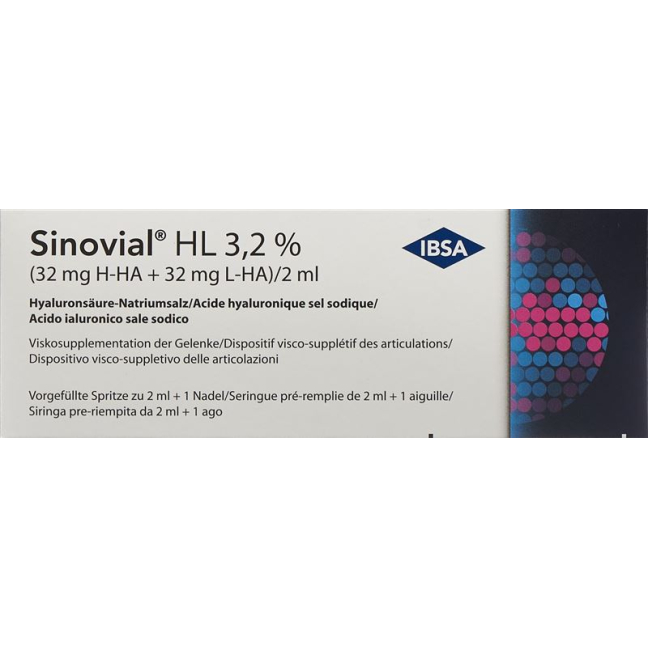 Sinovial HL Inj Lös 3,2 % Fertspr 2 ml