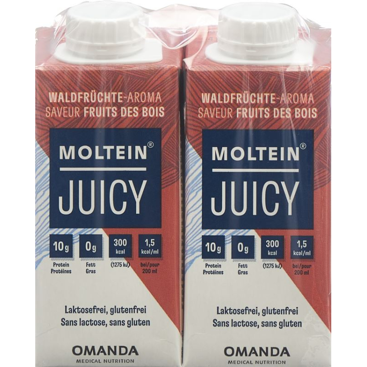 Moltein Juicy Waldfrüchte 4 Tetra 200ml