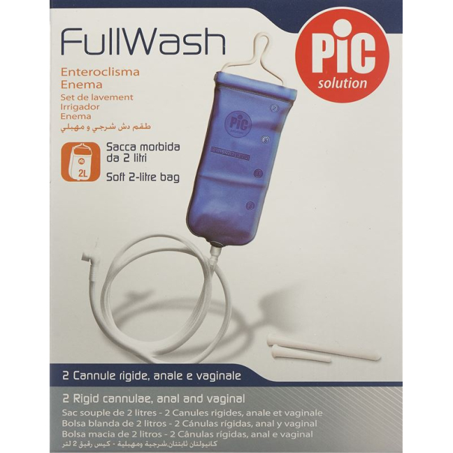 PIC SOLUTION Fullwash Irrigator Set 2L mit Anal- og Vaginalkanüle