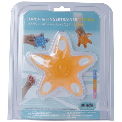 SUNDO hand and finger trainer star orange medium