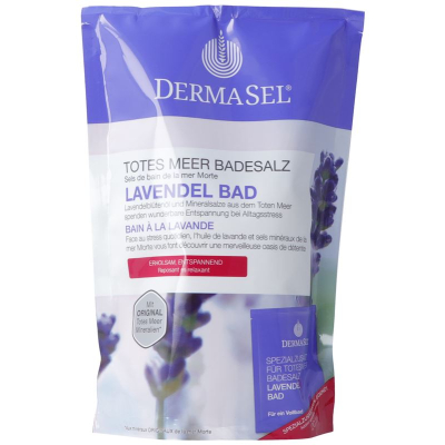 DermaSel badsalt lavendel tysk/fransk påse 400 g