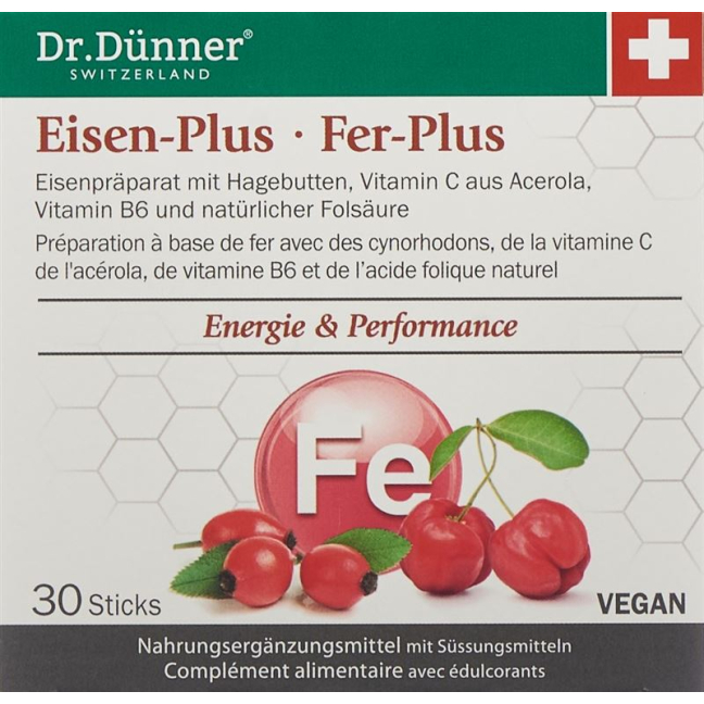 Dünner Eisen-Plus Stick - Iron Supplement for Healthy Red Blood Cell Formation