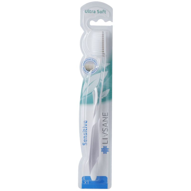 Livsane Zahnbürste Sensitive Ultra Soft - Gentle Toothbrush for Sensitive Teeth