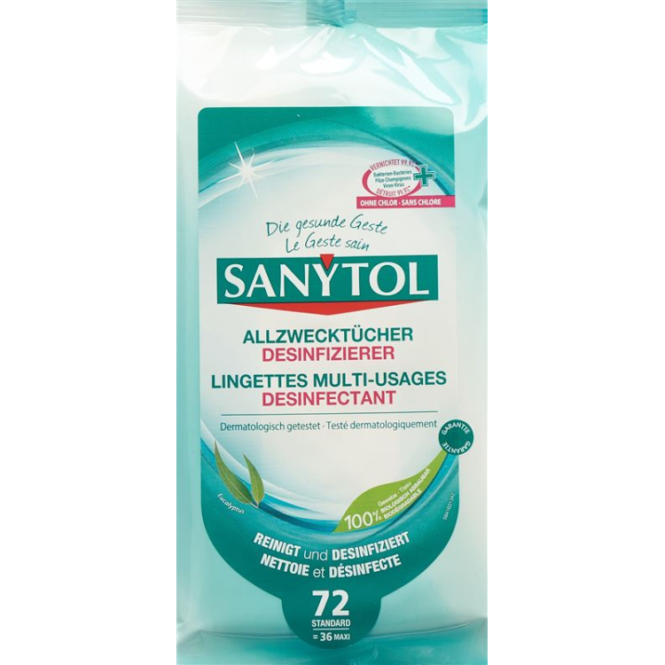 Sanytol Allzwecktücher Sanitizer bag 48 pcs