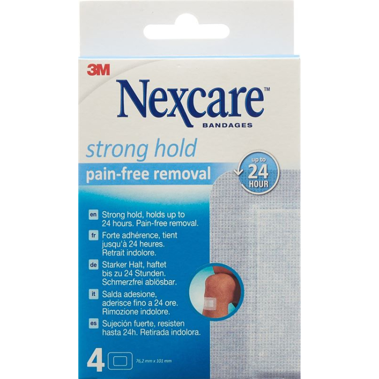 3M NEXCARE Strong Hold Pads 76,2x101mm