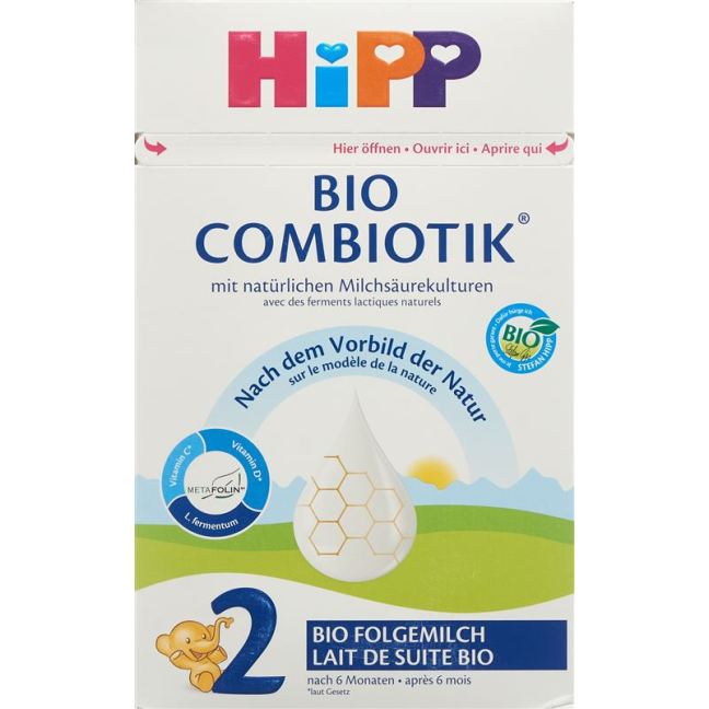 Hipp 2 Bio Combiotik 600g - Organic Baby Formula