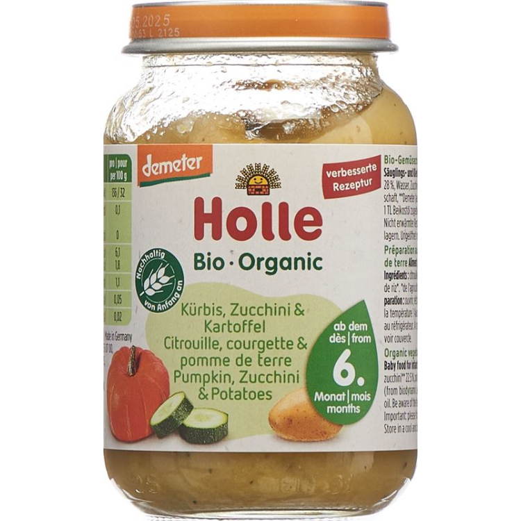 HOLLE Kürbis Zucchini og Kartoffel