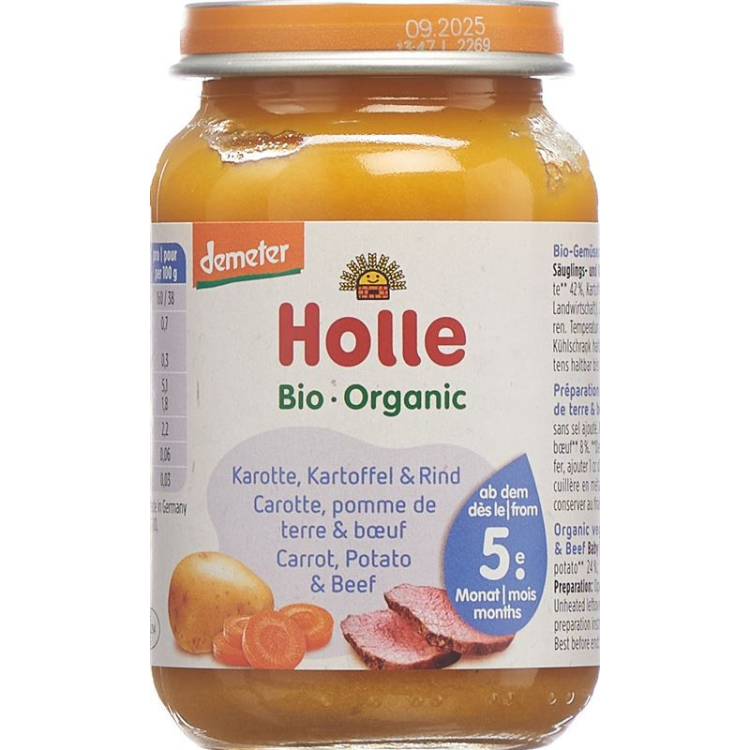 HOLLE Karotten Kartoffel & Rind - Organic Baby Food