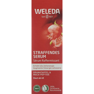 Weleda straffendes szérum granulesatapfel and maca-peptide pip fl 30 ml