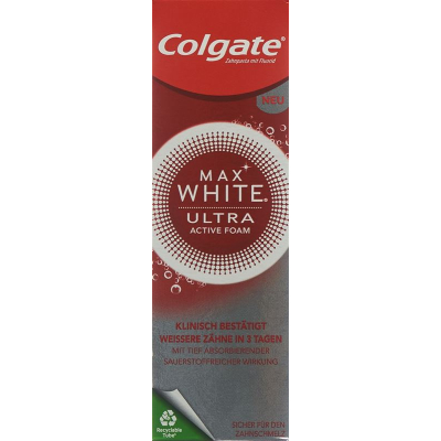 Colgate max white ultra active foam zahnpasta 50 מ"ל