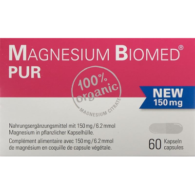 Magnesium Biomed PUR Kaps 150 mg 60 pcs