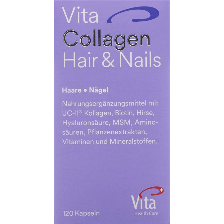 Vita Collagen HairandNails Kaps can 120 Stk