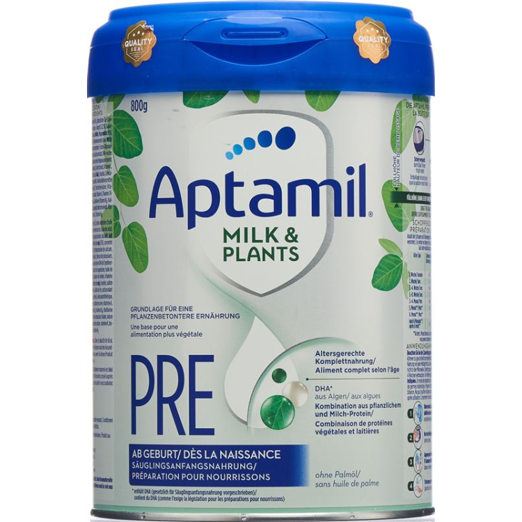 Aptamil Milk & Plants Pre CH Ds 800 ក្រាម។