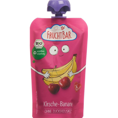 Fruuchtbar Fruuchtpüree Bio Kirsche Banane bag 120 גרם