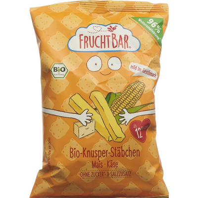 Fruchtbar knusper stäbchen bio mais käse bag 30 ក្រាម។