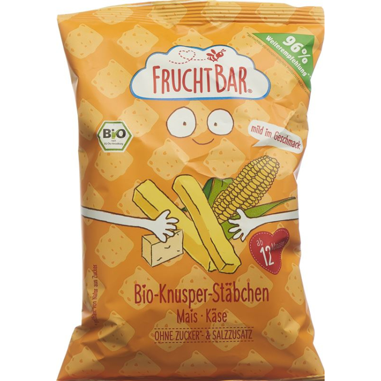 Fruchtbar Knusper Stäbchen Bio Mais Käse Btl 30 г