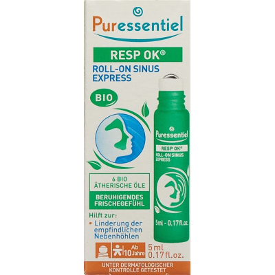 Puressentiel Respiratory Sinus Roll-on med eteriska oljor Bio 5 ml