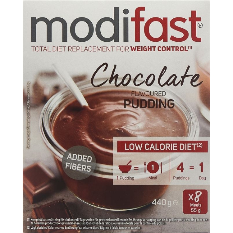 Modifast Crème Schokolade 8 x 55 ក្រាម។