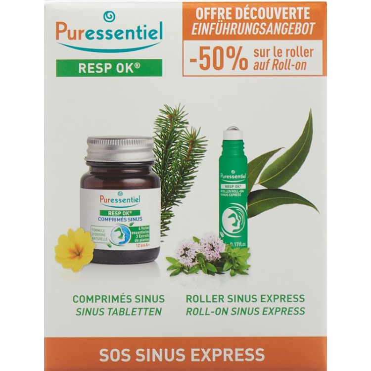 PURESSENTIEL சைனஸ் பாக்ஸ் கேப்செல்ன்+ரோல்-ஆன்